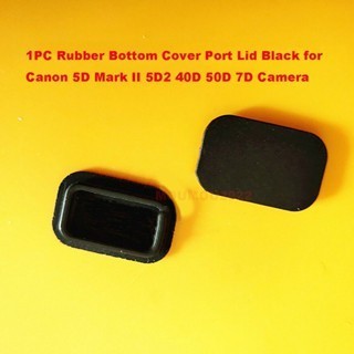 Nắp đáy cao su Nắp cổng màu đen cho máy ảnh Canon 5D Mark II 5D2 40D 50D 7D