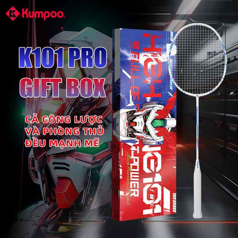 Vợt Cầu Lông Kumpoo K101 Pro Mecha Đồng, 4U,Siêu Nhẹ Cho Người Mới Bắt Đầu - Hộp Quà Tặng Gồm 1 Túi,