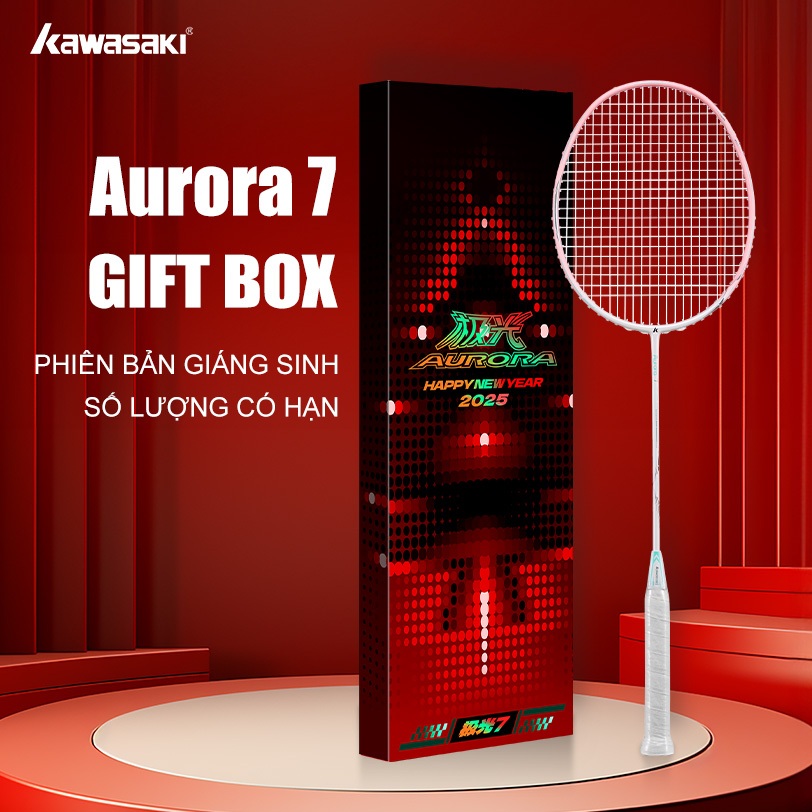 Vợt Cầu Lông Kawasaki Aurora 7 Chính Hãng, Phiên Bản Đặc Biệt, Số Lượng Giới Hạn, Full Sợi Carbon, V