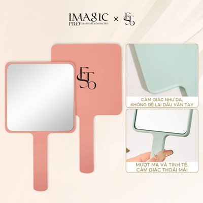 IMAGIC Gương Cầm Tay Thoải Mái Tay Cầm Di Động Gương Trang Điểm Dụng Cụ Làm Đẹp Nhỏ & Bền Đẹp