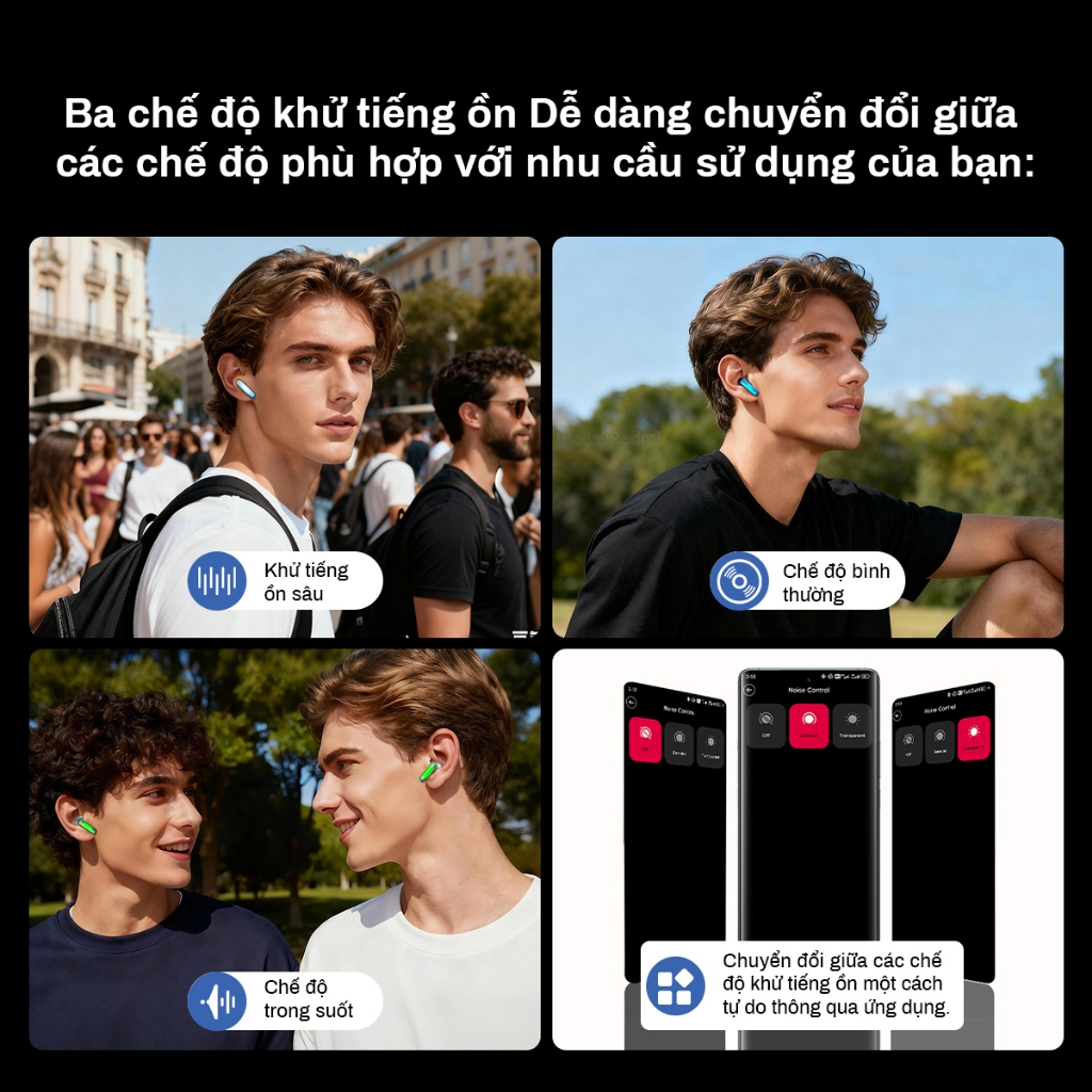 MINISO MS110 AI Dịch Tai Nghe Có Thể Dịch 134 Ngôn Ngữ Hỗ Trợ Video Phụ Đề Dịch Thông Minh Giảm Tiếng Ồn Nhiều Màu Sắc Dải Ánh Sáng Trang Trí | BigBuy360 - bigbuy360.vn
