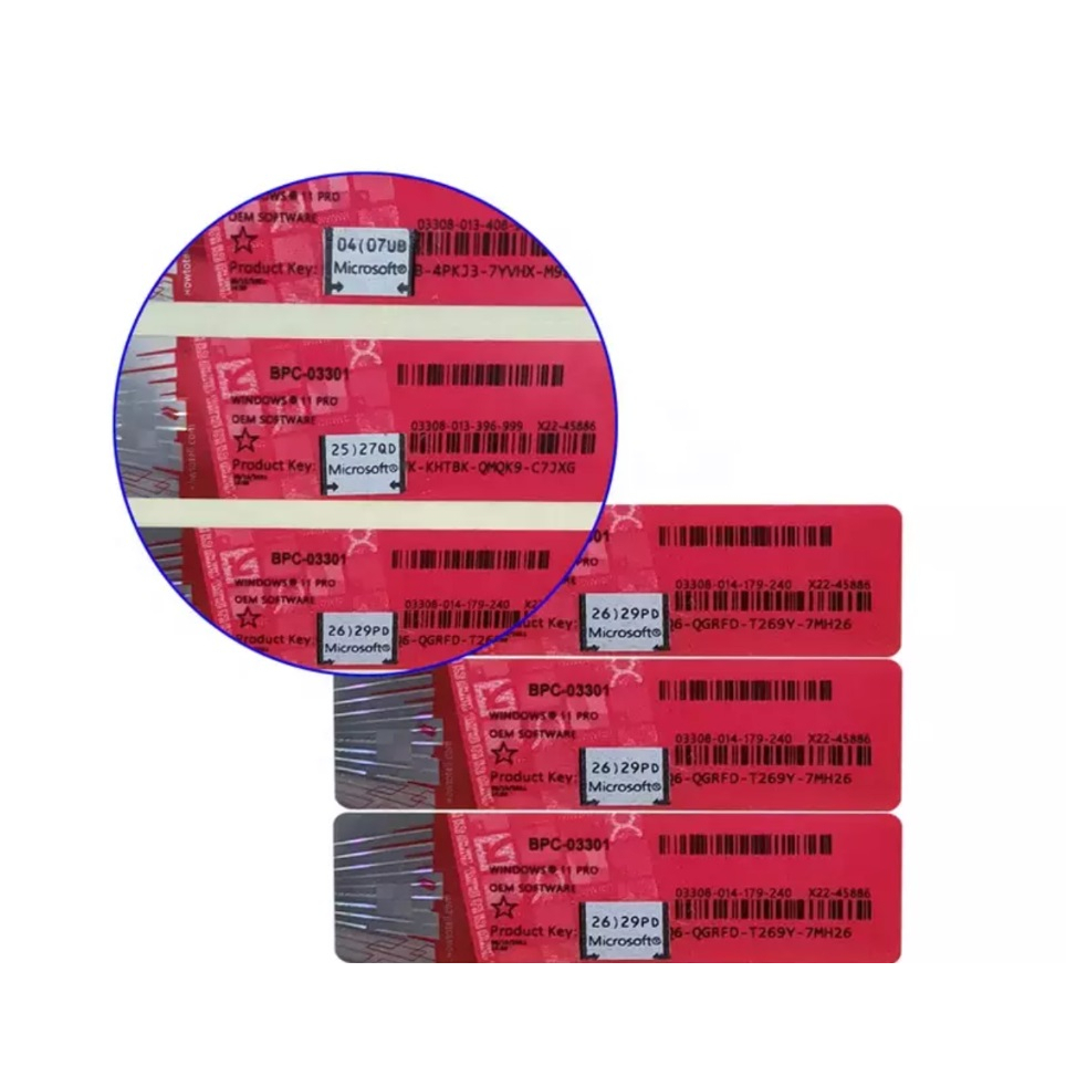 Đồ dùng văn phòng-Anh-OEM-Áo số điện thoại-Win.11-p.r.o.-COA Nhãn dán số sê-ri-wind.ows.10.p.r.o-Key