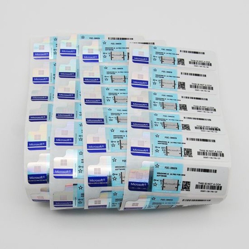 Đồ dùng văn phòng-Anh-OEM-Áo số lượng lớn-Win.11-p.r.o.-COA Nhãn dán số sê-ri-wind.ows.10.p.r.o-Key 