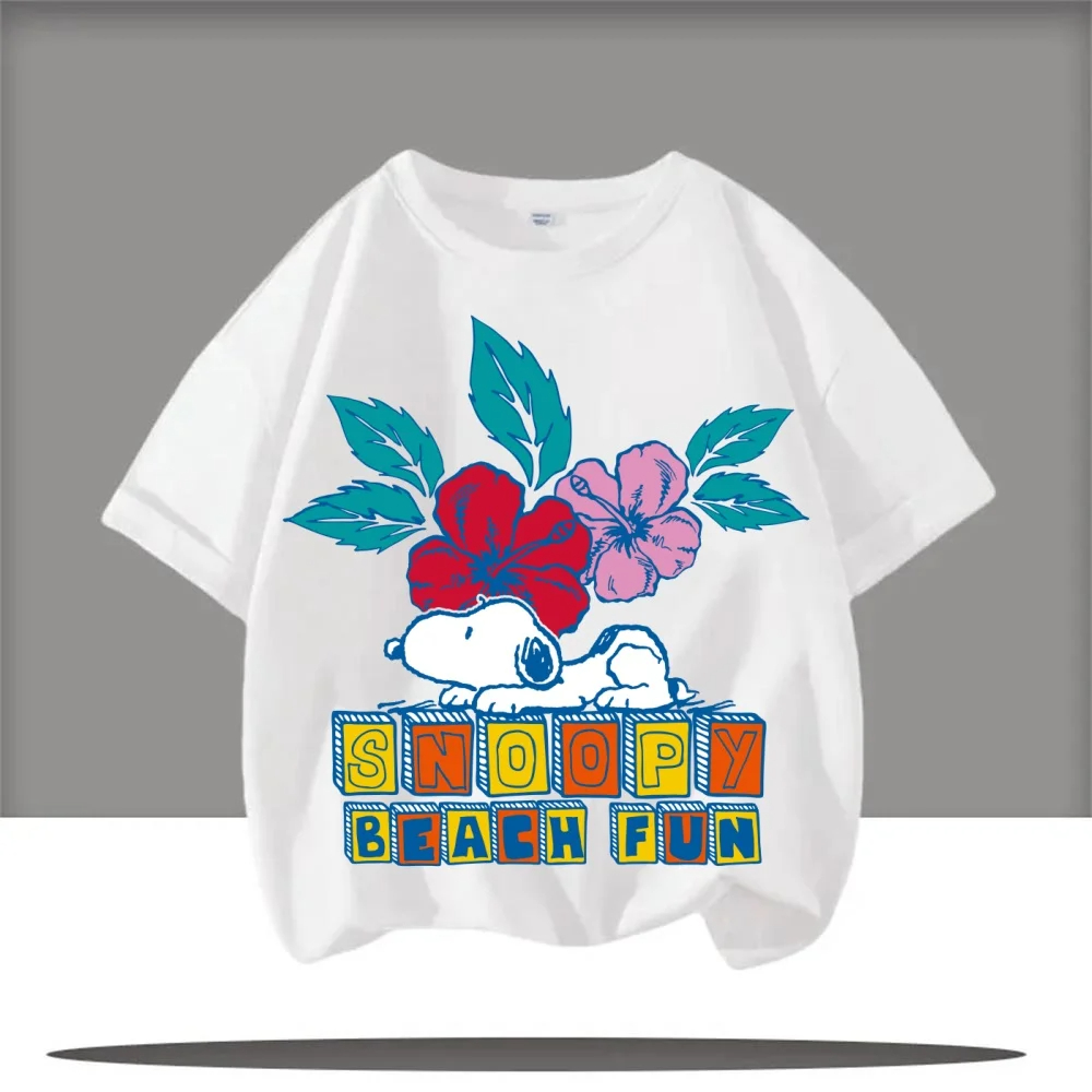 Bán Chạy Snoopy Dễ Thương Snoopy In Hình Hoạt Hình Áo Thun Trẻ Em Nhanh Khô Quần Áo Bé Trai Áo Thun 