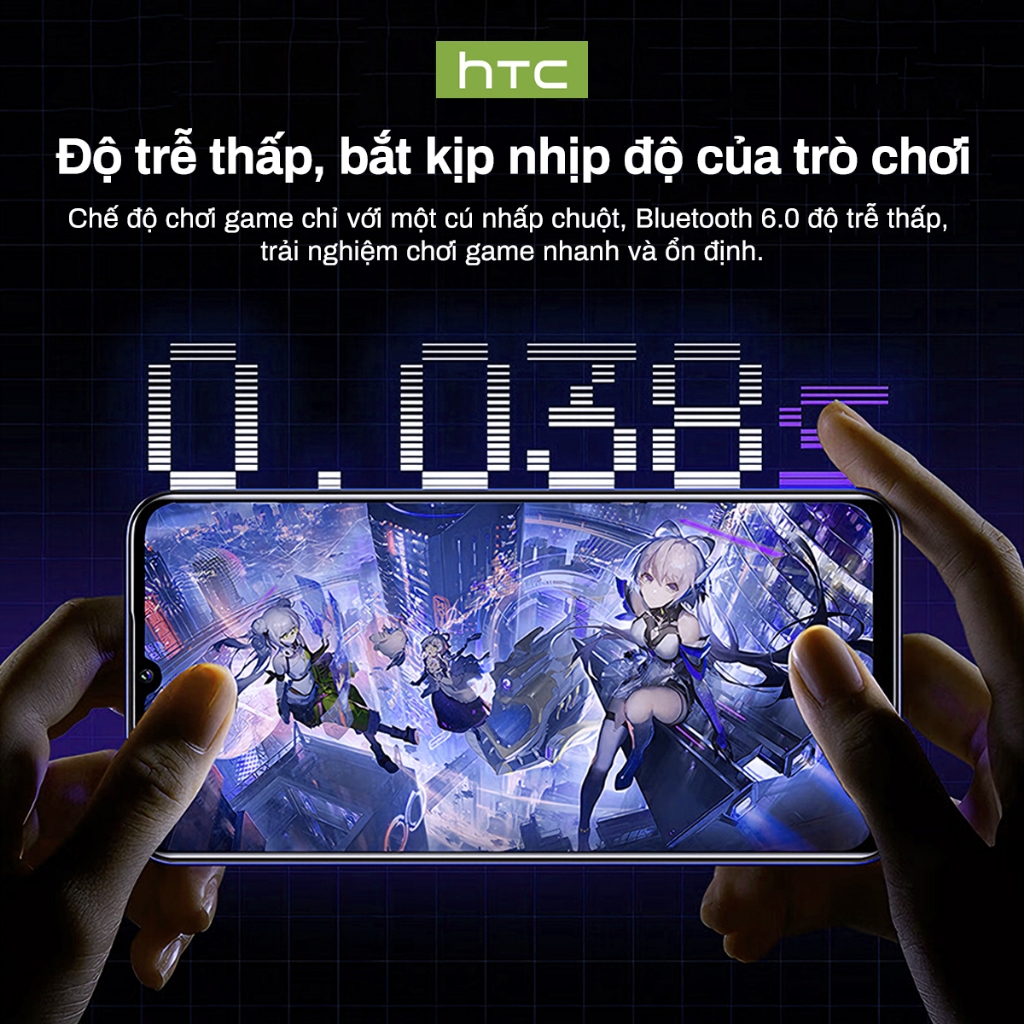 HTC NE70 Tai Nghe Phiên Dịch AI Thời Gian Thực 134 Ngôn Ngữ Với Màn Hình Cảm Ứng LED Hỗ trợ dịch phụ đề video theo thời gian thực  Bluetooth 6.0, Âm Thanh HiFi  Công Nghệ Chống Ồn Chuyên Nghiệp Tương thích với iOS/Android/PC | BigBuy360 - bigbuy360.vn