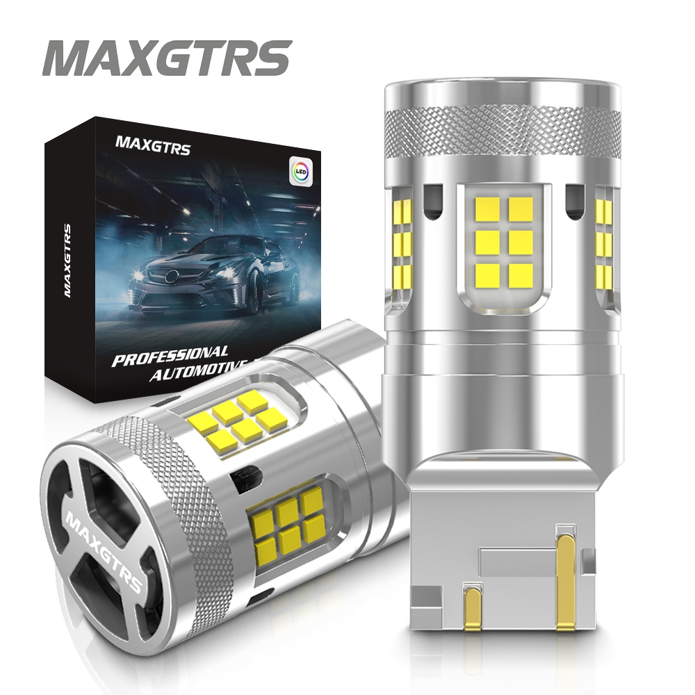 MAXGTRS 2x 1157 7443 BAU15S LED Canbus 1156 PY21W BA15S 7440 W21W Đèn báo rẽ ô tô