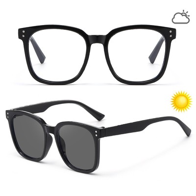 VEITHDIA Retro Khung Lớn Trẻ Em Kính Mát Photochromic Mới Chống Tia UV Kính Chống Nắng R5043