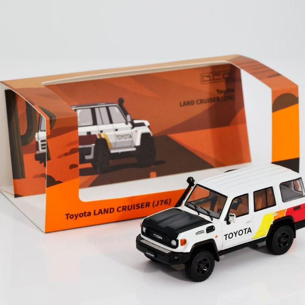 GCD 1: 64 Toyota Land Cruiser LC70 TRD Vòng Hoa Tranh Hợp Kim SUV Xe Mô Hình Bộ Sưu Tập Đồ Trang Trí