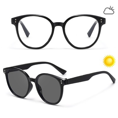 VEITHDIA Retro Khung Lớn Trẻ Em Kính Mát Photochromic Mới UV400 Bảo Vệ Màu Kẹo Kính Chống Nắng R5044