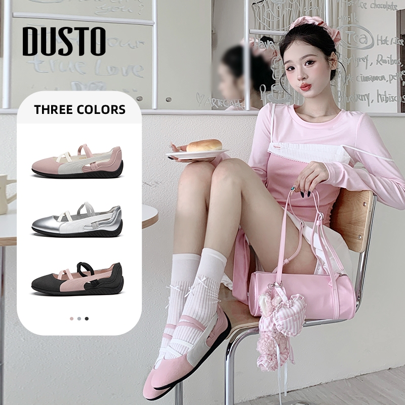 DUSTO Giày Nữ Giày Đế Bằng Mary Jane Giày Đeo Chéo DWH002310A
