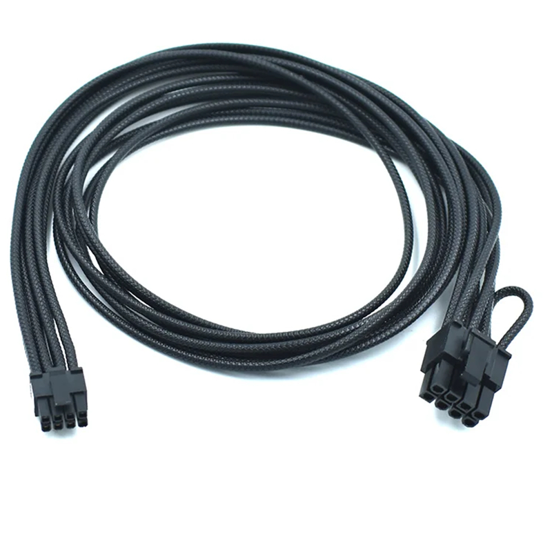 60cm 16AWG có họa tiết bện Type 5 Gen1 PSU mini 8pin sang PCI-E 8 (6 + 2) Cáp cấp nguồn mô-đun PIN c