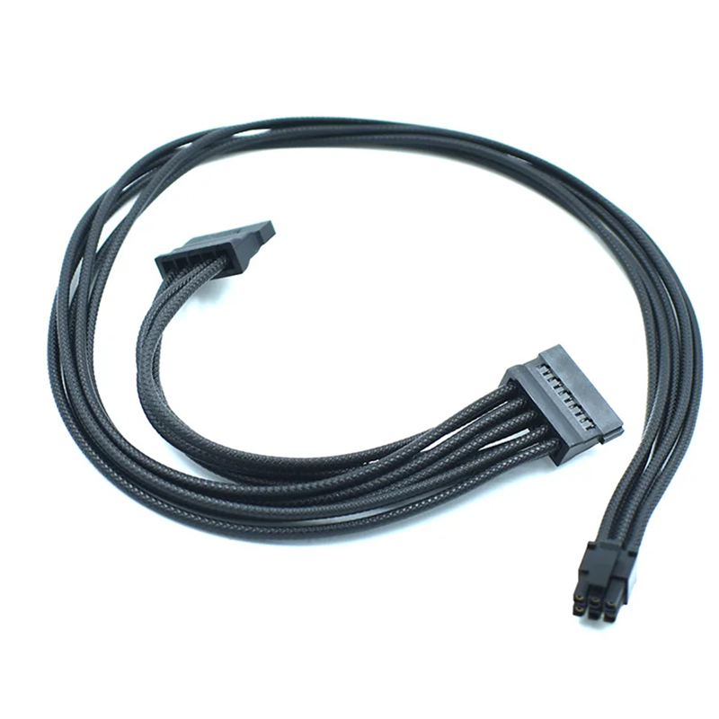 Cáp SATA 16AWG Loại 5 Gen1 PSU SATA / PATA mini 6PIN đến 2 * sata / 2 * IDE Cáp cấp nguồn cho Corsai