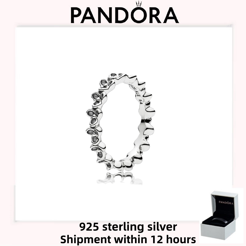 Nhẫn hoa thanh lịch S925 Sterling Silver Pandora chính hãng