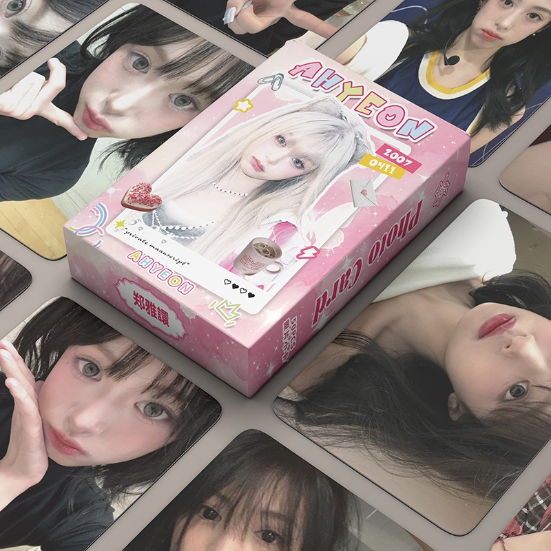 50 Cái / hộp BABYMONSTER Ahyeon Laser Card Photocards LOMO Card KPOP Album