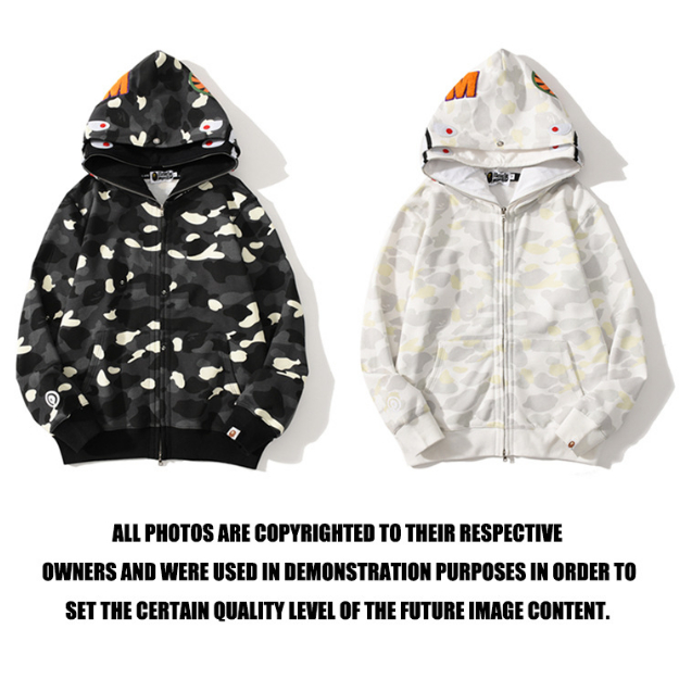BAPE Áo khoác kinh điển Áo Hoodie Nam Nữ Phong Cách Mới 0819