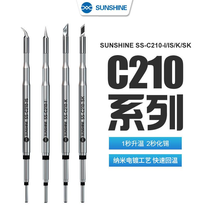 SUNSHINE SS-C210 Series Tích Hợp Đầu Mỏ Hàn Phục Hồi Nhiệt Độ Nhanh Độ Chính Xác Cao Cho Tay Cầm Trạ