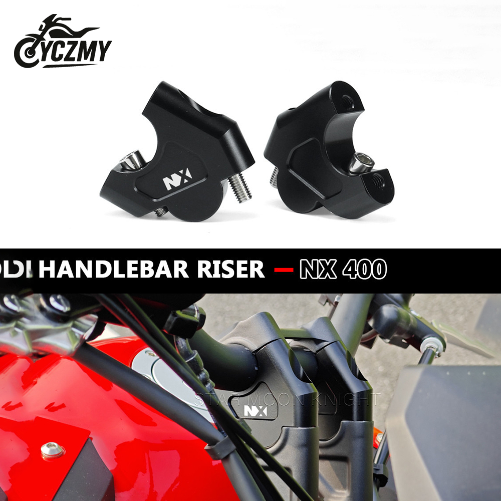 CNC Nhôm Tay Lái Xe Máy Nâng Giá Đỡ Cho Xe Honda NX400 NX 400 NX500 NX 500