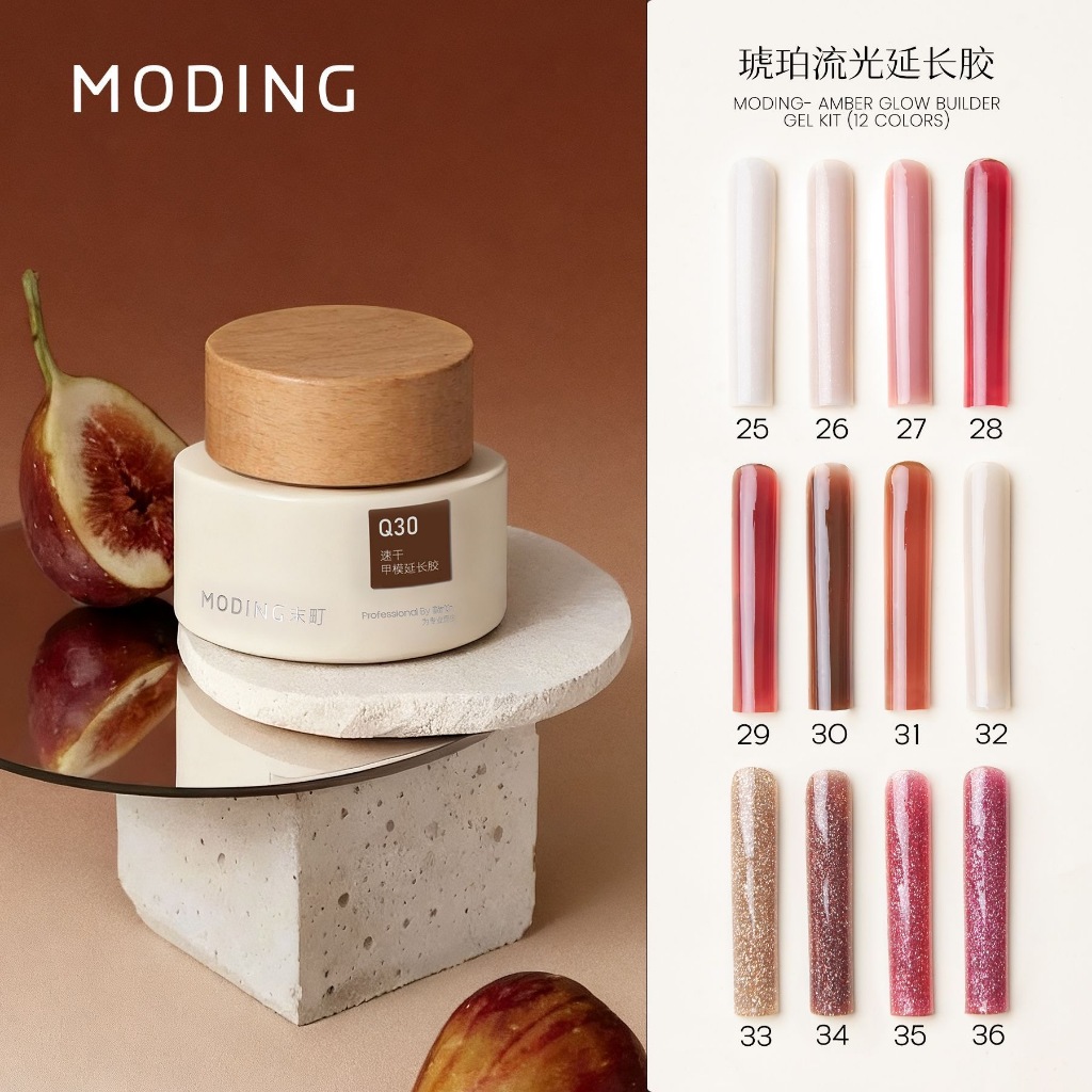 MODING Gel Sơn Móng Tay Sữa Cứng Cao Keo Mở Rộng Xây Dựng Keo Định Hình San Bằng Móng Tay Làm Đẹp Mà