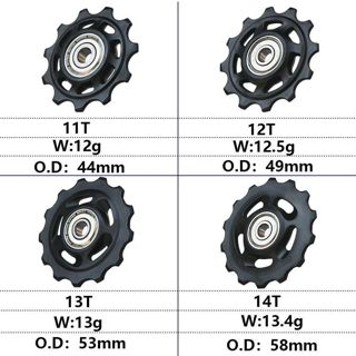 Đá Ròng Rọc Bánh Xe Hướng Dẫn Con Lăn Jockey 11t 12t 13t 14t Vòng Bi Đường MTB Xe Đạp Phía Sau Derailleur GX XX1 Shimano M9000