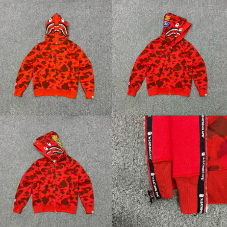 BAPE Áo khoác kinh điển Áo Hoodie Nam Nữ Phong Cách Mới 0819