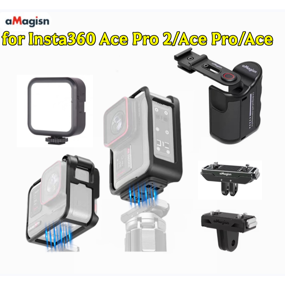 Lồng nhựa aMagicsn cho Insta360 Ace Pro 2 / Ace Pro / Ace Khung tiện ích ngang dọc cho phụ kiện Inst