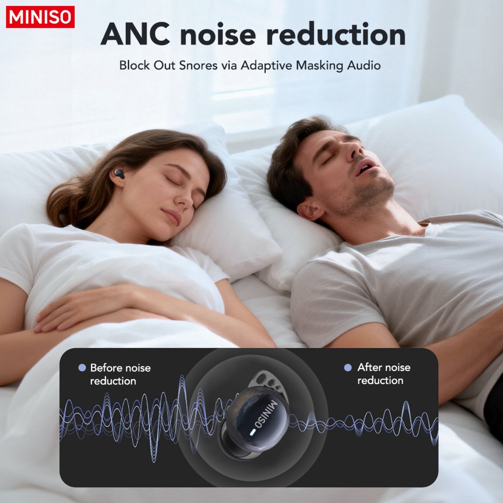 MINISO MS216 Tai nghe dịch thuật AI Tai nghe Bluetooth 6.0 Tai nghe Bluetooth không dây Khử tiếng ồn chủ động Tai nghe dịch thuật Chất lượng âm thanh HiFi Theo dõi nhịp tim | BigBuy360 - bigbuy360.vn