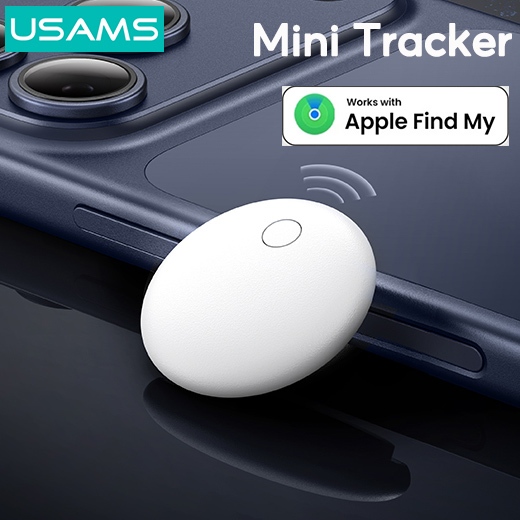 USAMS Chống Mất Airtag Tracker Mini GPS Tracker cho iPhone / iPad Thẻ Thông Minh Định Vị Finder Blue