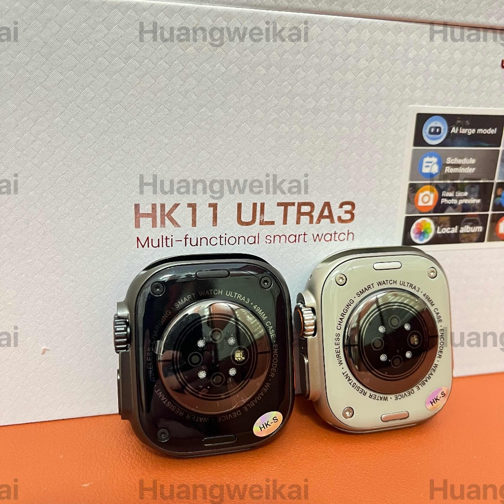Đồng hồ thông minh AI 2026 HK11 ultra3 thật AMOLED 49mm sạc không dây BT gọi Nam NFC 2025 Đồng hồ th