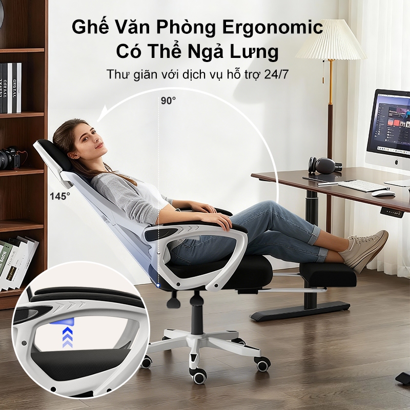 BRTHORY Ghế Xoay Văn Phòng.ghế công thái học.hống gù lưng ghế.nâng hạ,ghế gaming công thái học.ghế xoay 360.gác chân công thái học. | BigBuy360 - bigbuy360.vn