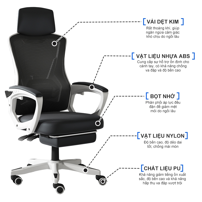 BRTHORY Ghế Xoay Văn Phòng.ghế công thái học.hống gù lưng ghế.nâng hạ,ghế gaming công thái học.ghế xoay 360.gác chân công thái học. | BigBuy360 - bigbuy360.vn