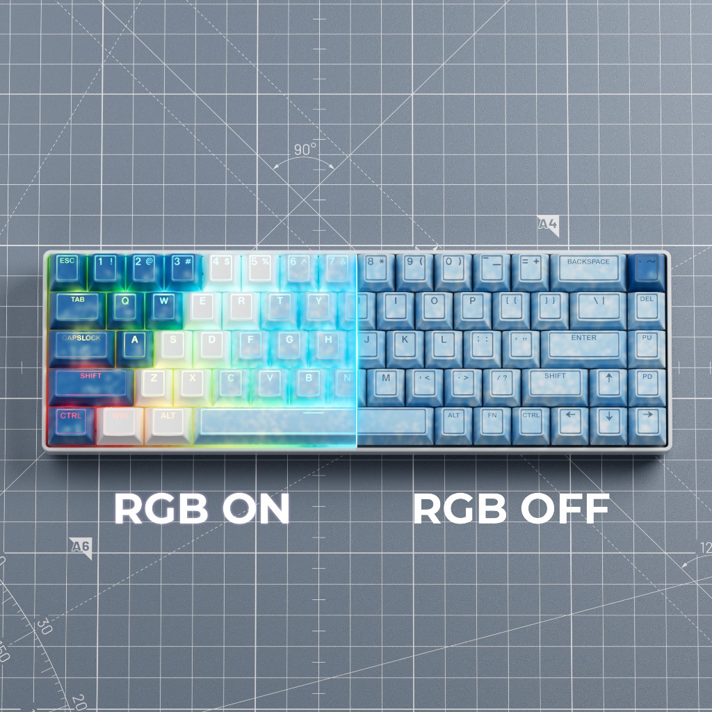 XVX PRISM Plum Blossom / Snow / Graffiti / Mecha / Blade Shine-Through Double shot Cherry Profile PBT Bàn phím cơ Keycap Set 142 phím Tương thích với tất cả các công tắc MX | BigBuy360 - bigbuy360.vn