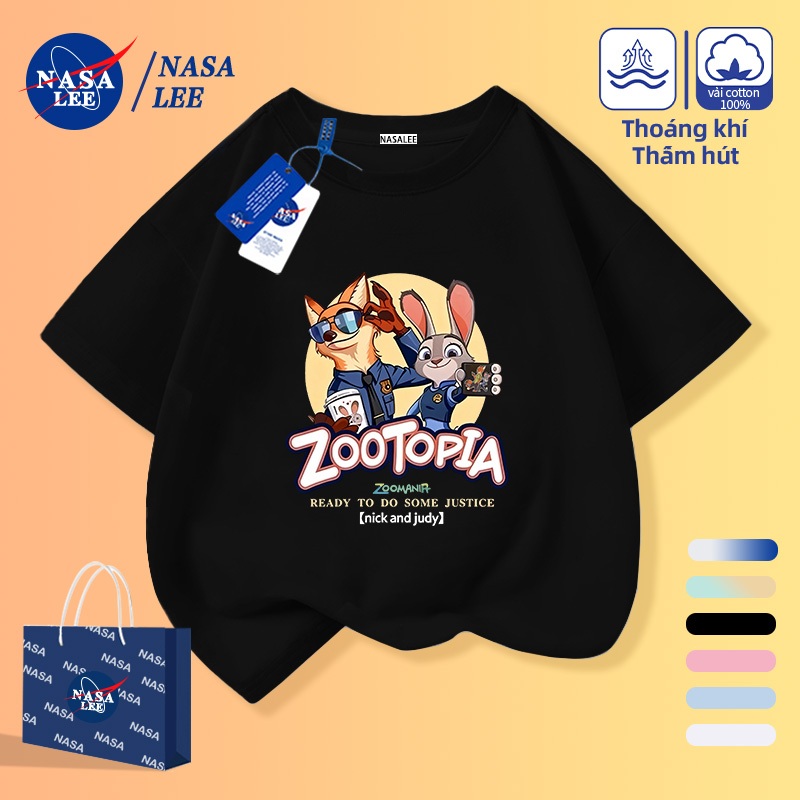 Áo thun NASA hình Fox và thỏ