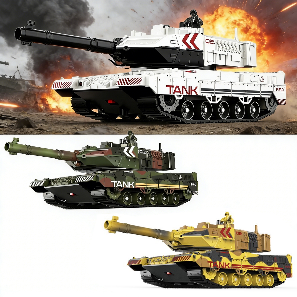 1: 24 Đức Leopard 2A6 Xe tăng chiến đấu chính Loại RC Tank Midium, Xe tăng điều khiển từ xa 2.4Ghz
