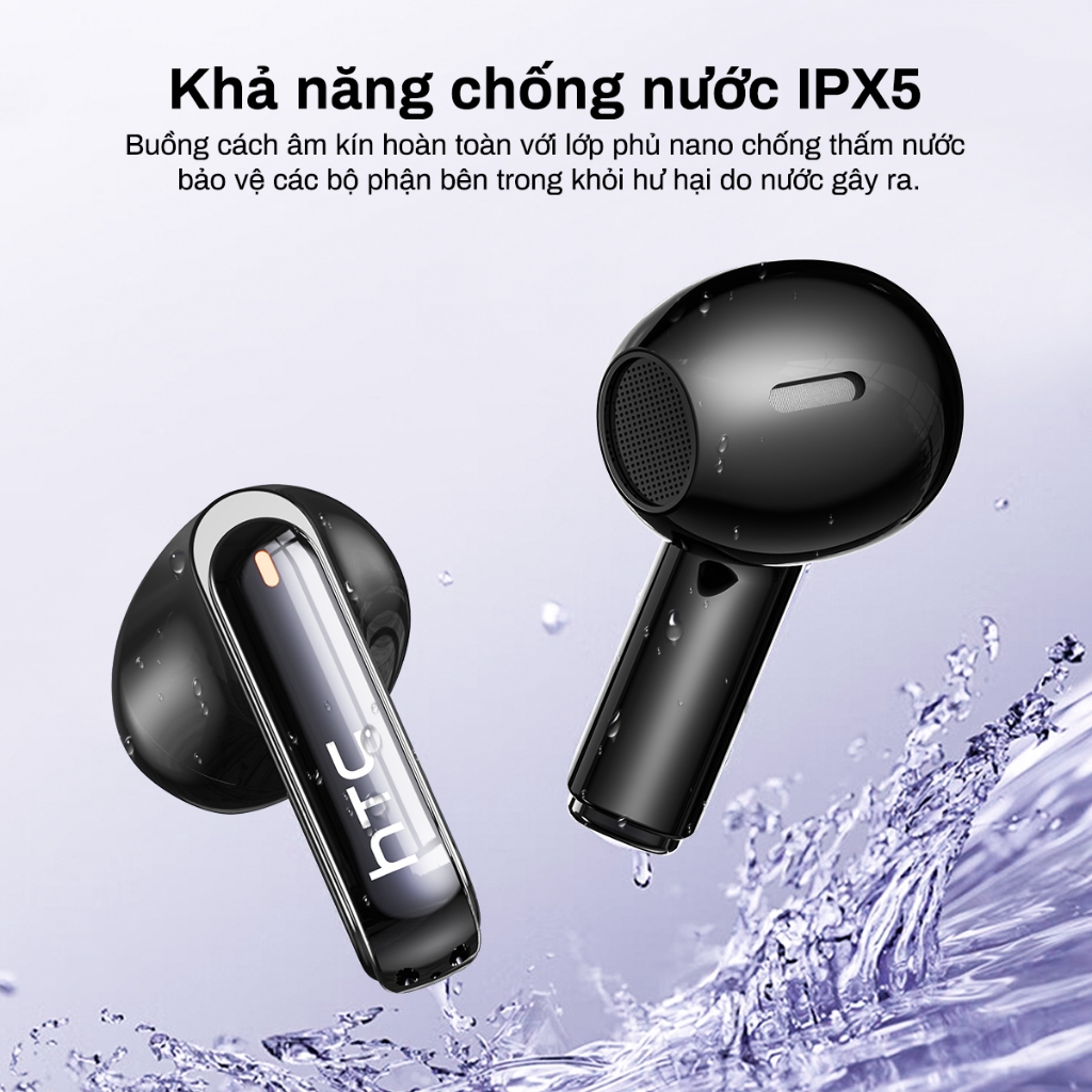 Tai nghe HTC Futuristic Mecha - Tai nghe không dây lấy cảm hứng từ khoa học viễn tưởng với vỏ màn hình cảm ứng thông minh & 360° Tai nghe Bluetooth âm thanh vòm NE70 【 TikTok Assistant 】 | BigBuy360 - bigbuy360.vn