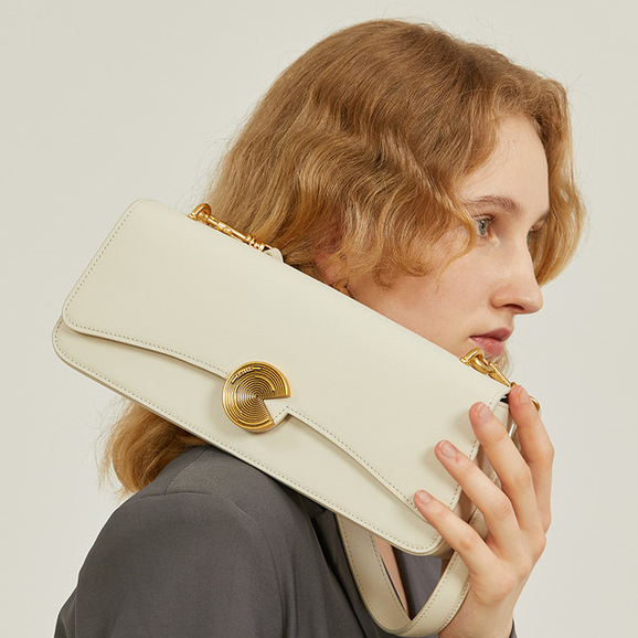 Da Bò Da Nách Túi Nữ 2025 Hàng Mới Về Sang Trọng-Feal Tote Túi Đeo Ngang Có Dây Da