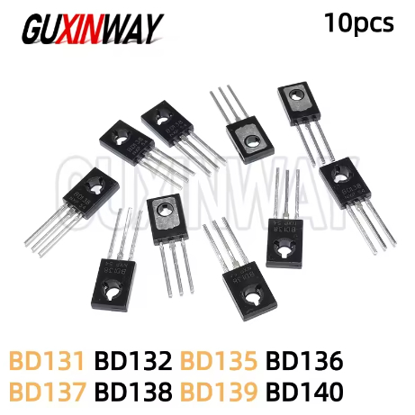 10 CÁI BD131 BD132 BD135 BD136 BD137 BD138 BD139 BD140 TO-126 NPN Power Triode Transistor Mới Và Ngu