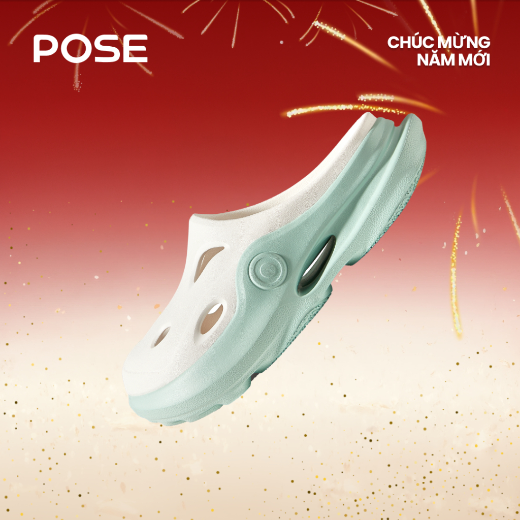 【Dép sục thư giãn 】【Up to size 47】POSE K-NAUT Mule Đế Bằng Dép lốp thoải mái chống sốc đế dày ngoài 