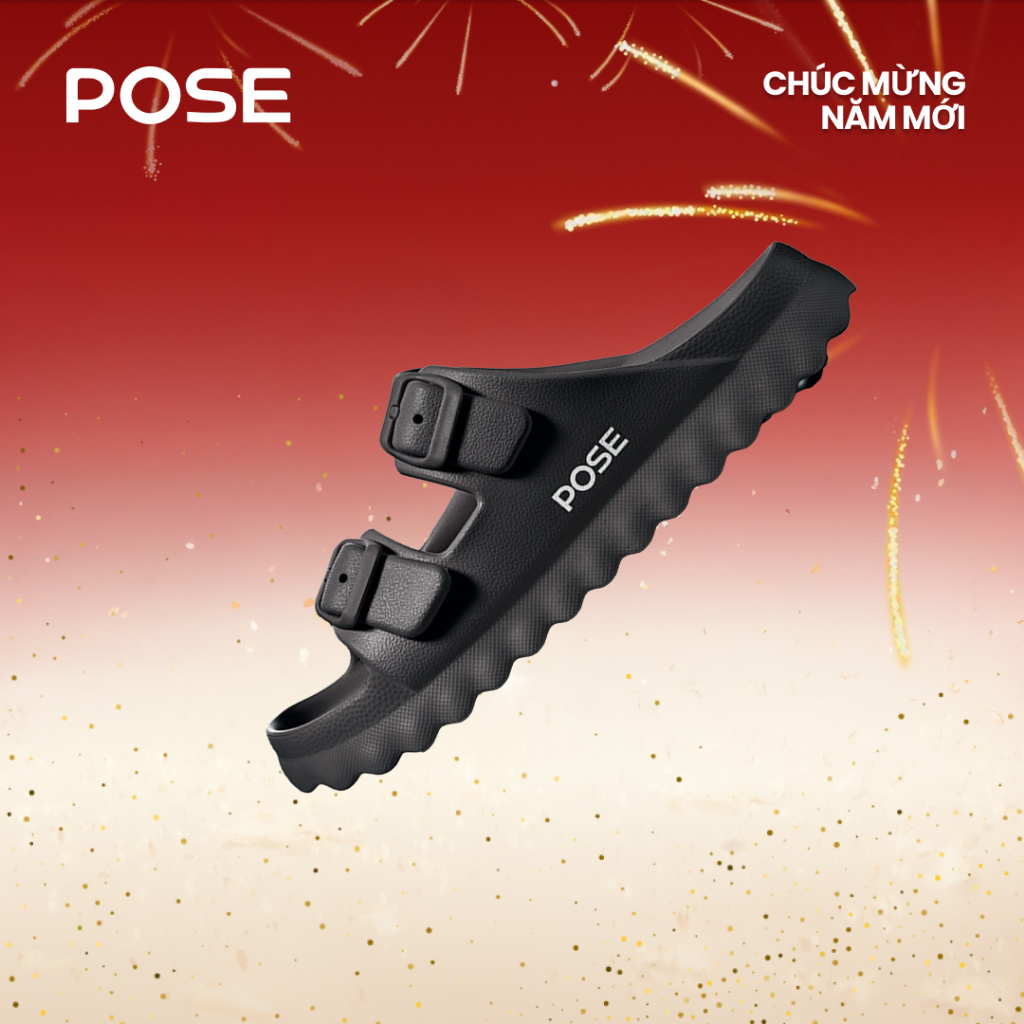 【New Arrival】POSE Coral San Hô sandal Dép EVA Quai Ngang Đế Bằng Nhiều màu Chống trượt Chống ồn Đàn hồi Giảm chấn Mềm Thích hợp trong nhà và ngoài trời Nam nữ có đủ P1249701