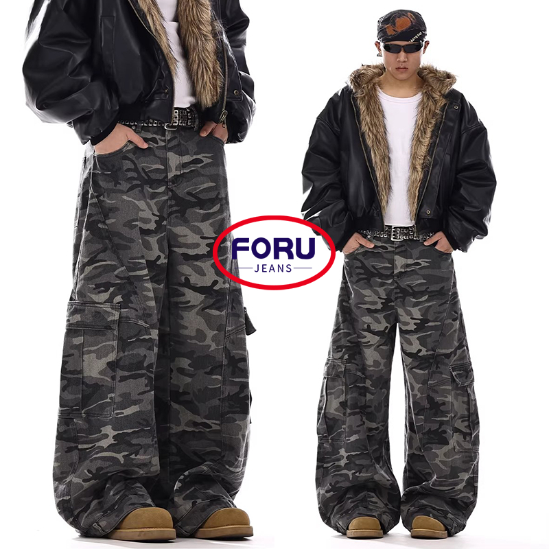 FORU Hàng Hóa Quần Nam Ngụy Trang Quần Quân Đội Quần Chiến Thuật Quần Nam Baggy Quần Nam Phong Cách 