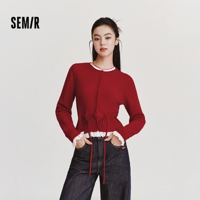 Áo len dệt kim nữ Semir Xuân 2026 - Phong cách ngọt ngào và thú vị
