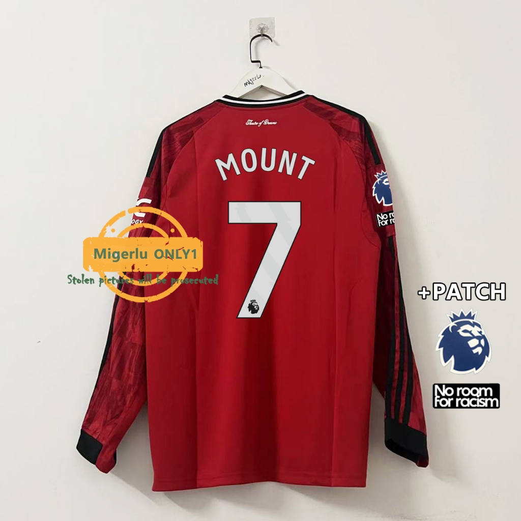 Áo thi đấu dài tay sân nhà Man Utd size S-4XL