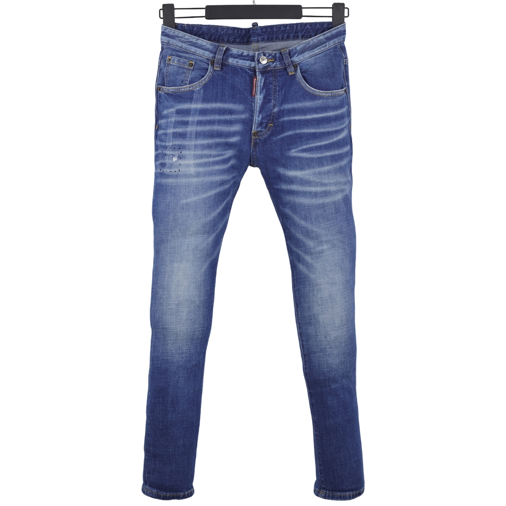 6046 Bốn Mùa Phong Cách Mới DSQUARED2 Jeans Nam Xanh Dương