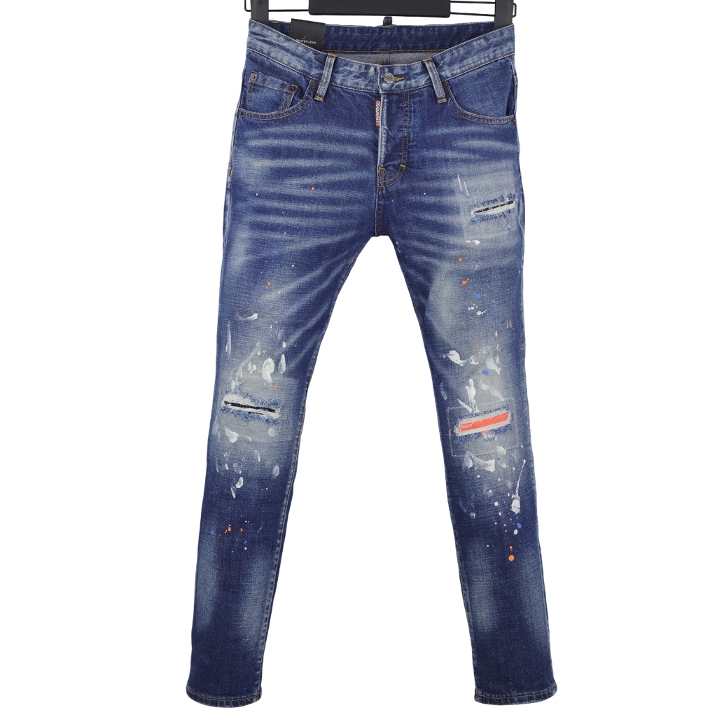 6043 Bốn Mùa Phong Cách Mới DSQUARED2 Jeans Nam Xanh Dương