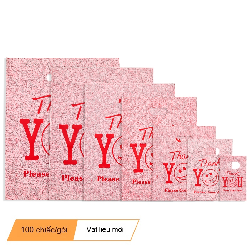 Mỗi gói chứa 100 túi nhựa, thích hợp làm quà tặng / phụ kiện / mục đích kinh doanh, túi nhựa