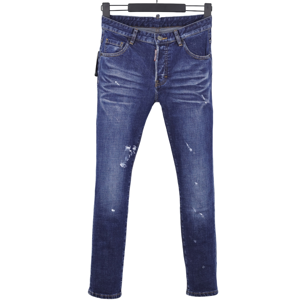 6023 Bốn Mùa Phong Cách Mới DSQUARED2 Jeans Nam Xanh Dương