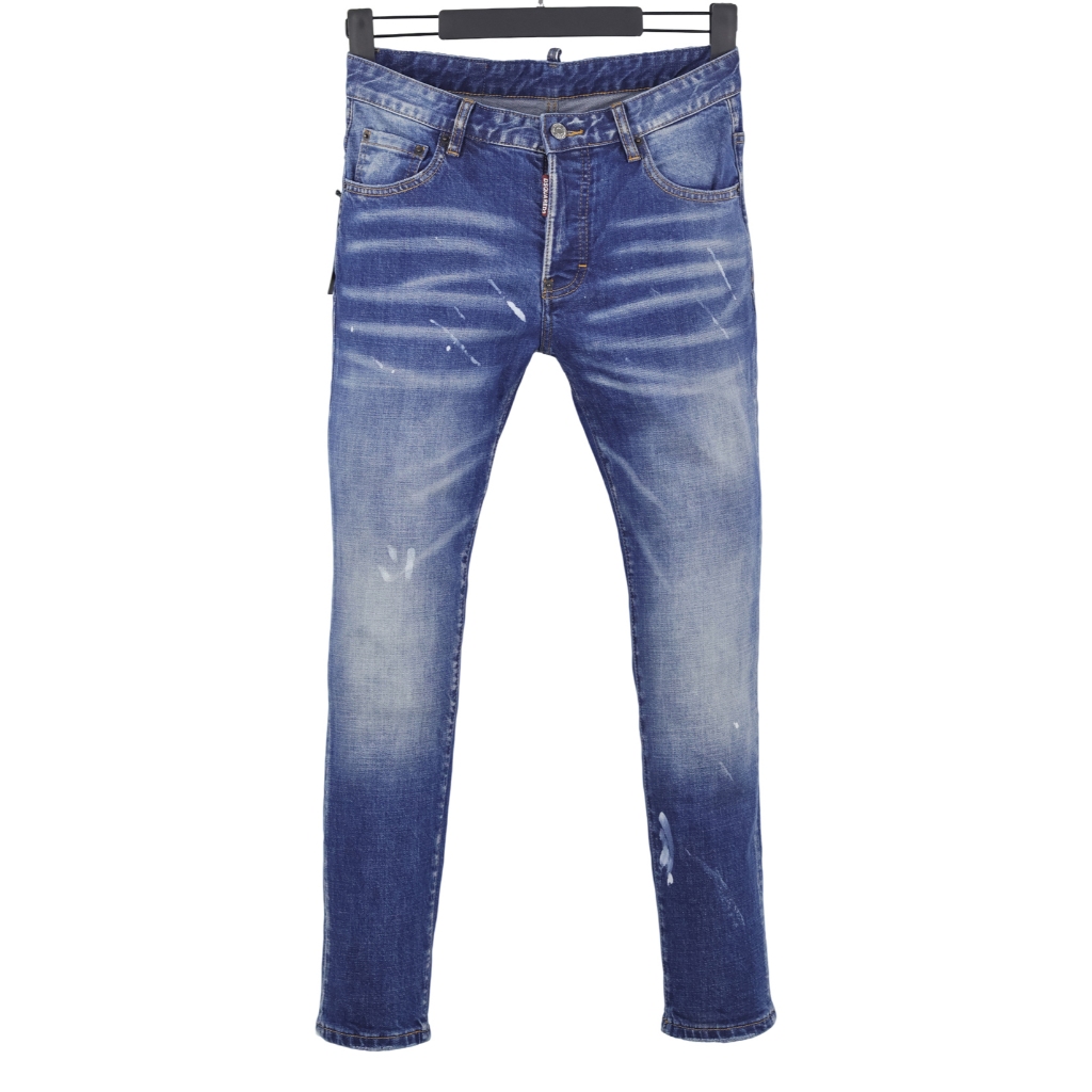6020 Bốn Mùa Phong Cách Mới DSQUARED2 Jeans Nam Xanh Dương