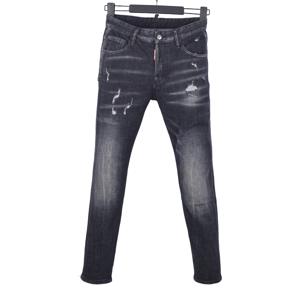 6086 Bốn Mùa Phong Cách Mới DSQUARED2 Jeans Nam Đen