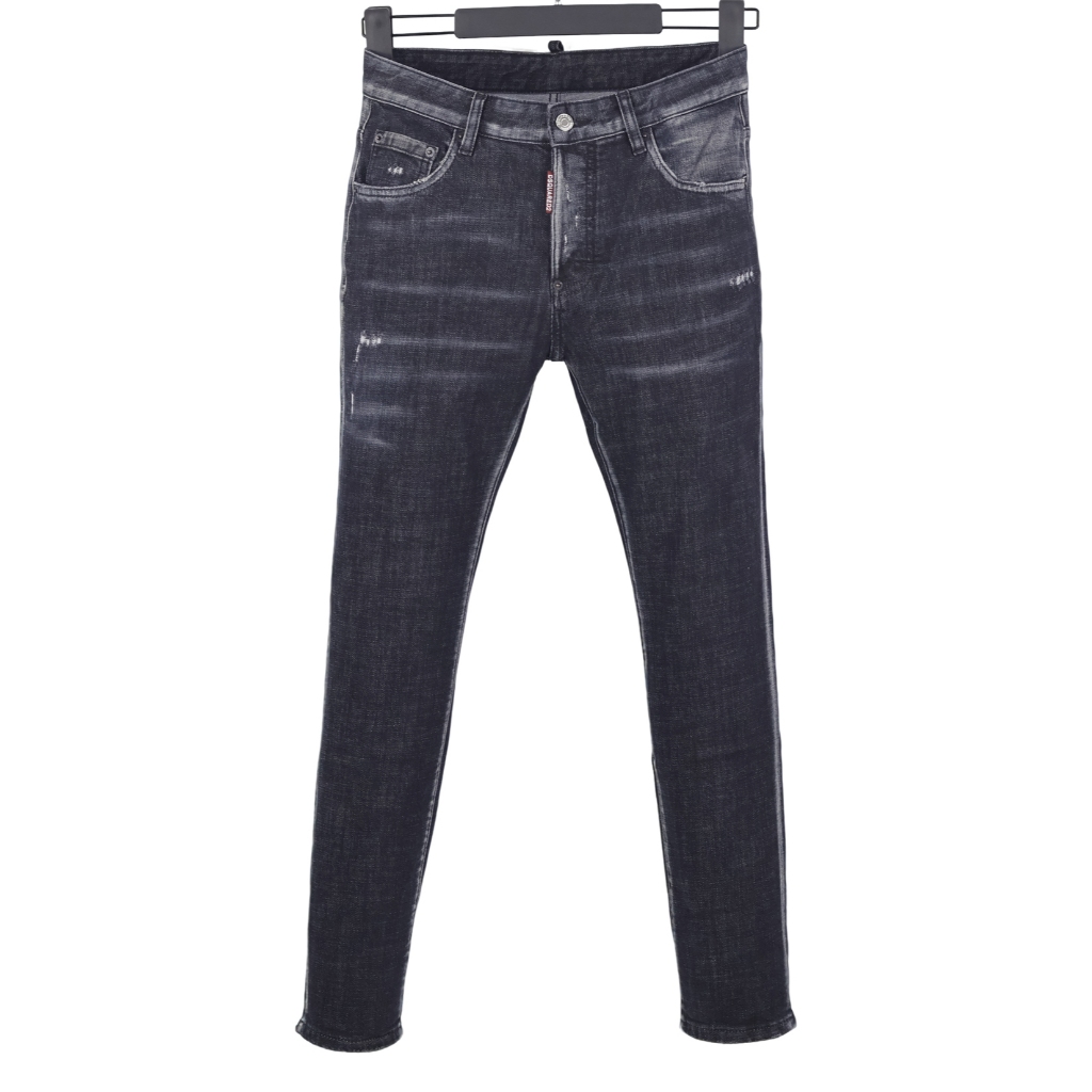 6085 Bốn Mùa Phong Cách Mới DSQUARED2 Jeans Nam Đen