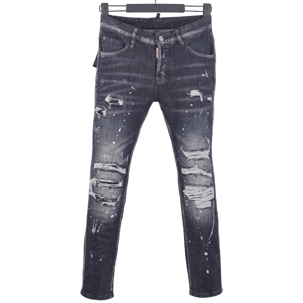 6083 Bốn Mùa Phong Cách Mới DSQUARED2 Jeans Nam Đen