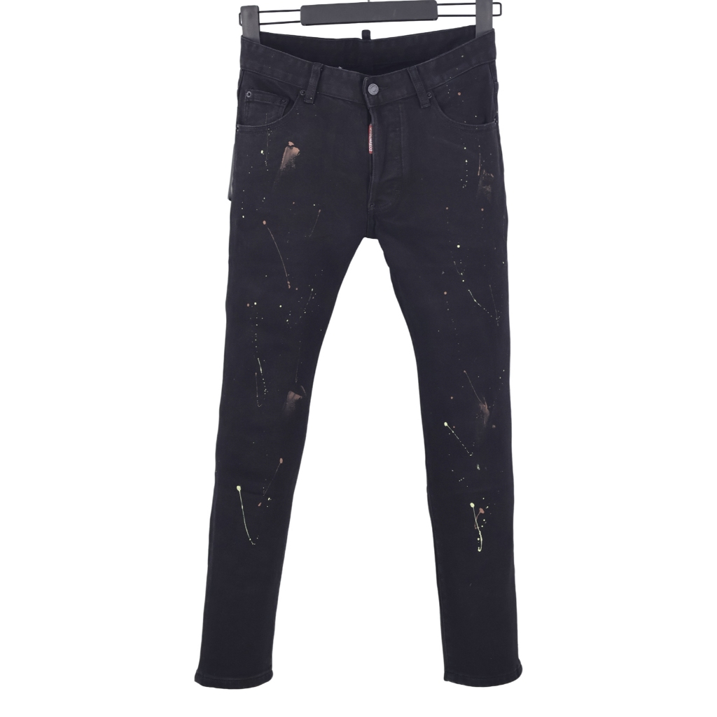 6075 Bốn Mùa Phong Cách Mới DSQUARED2 Jeans Nam Đen